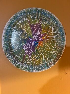 Craft Multicolor Radial frisbee- Green Blue Purple Orange White